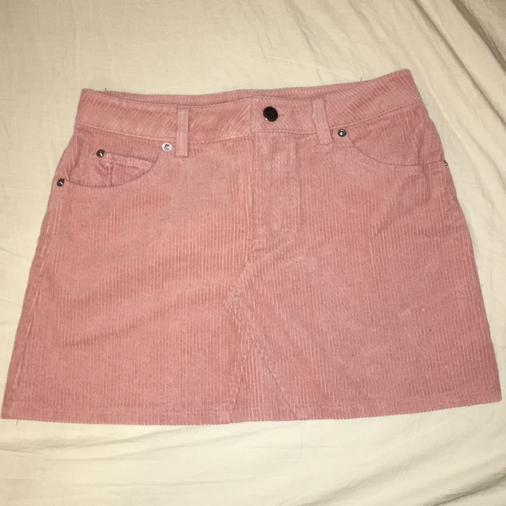 Never worn before corduroy pink blush mini skirt